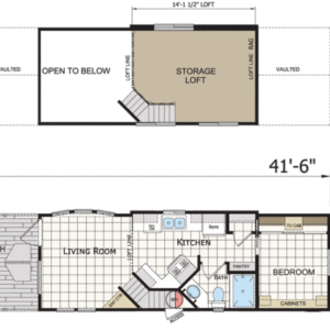 Fully Furnished Tiny Home With 1 Bed, 1 Bath & Loft – 400 sqft 43 Shadow Creek
