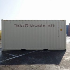 20ft High Cube New 'One-Trip' Shipping Container