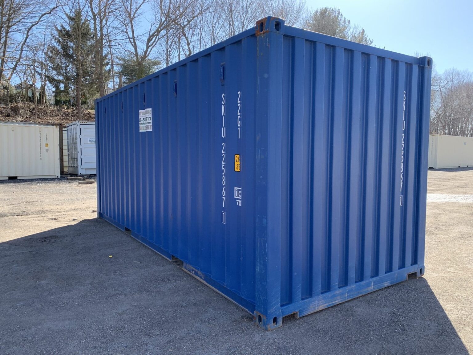 20ft Blue Shipping Container - Durable Storage & Transport Solution 2 20ft Blue Shipping Container - Durable Storage & Transport Solution - Image 2